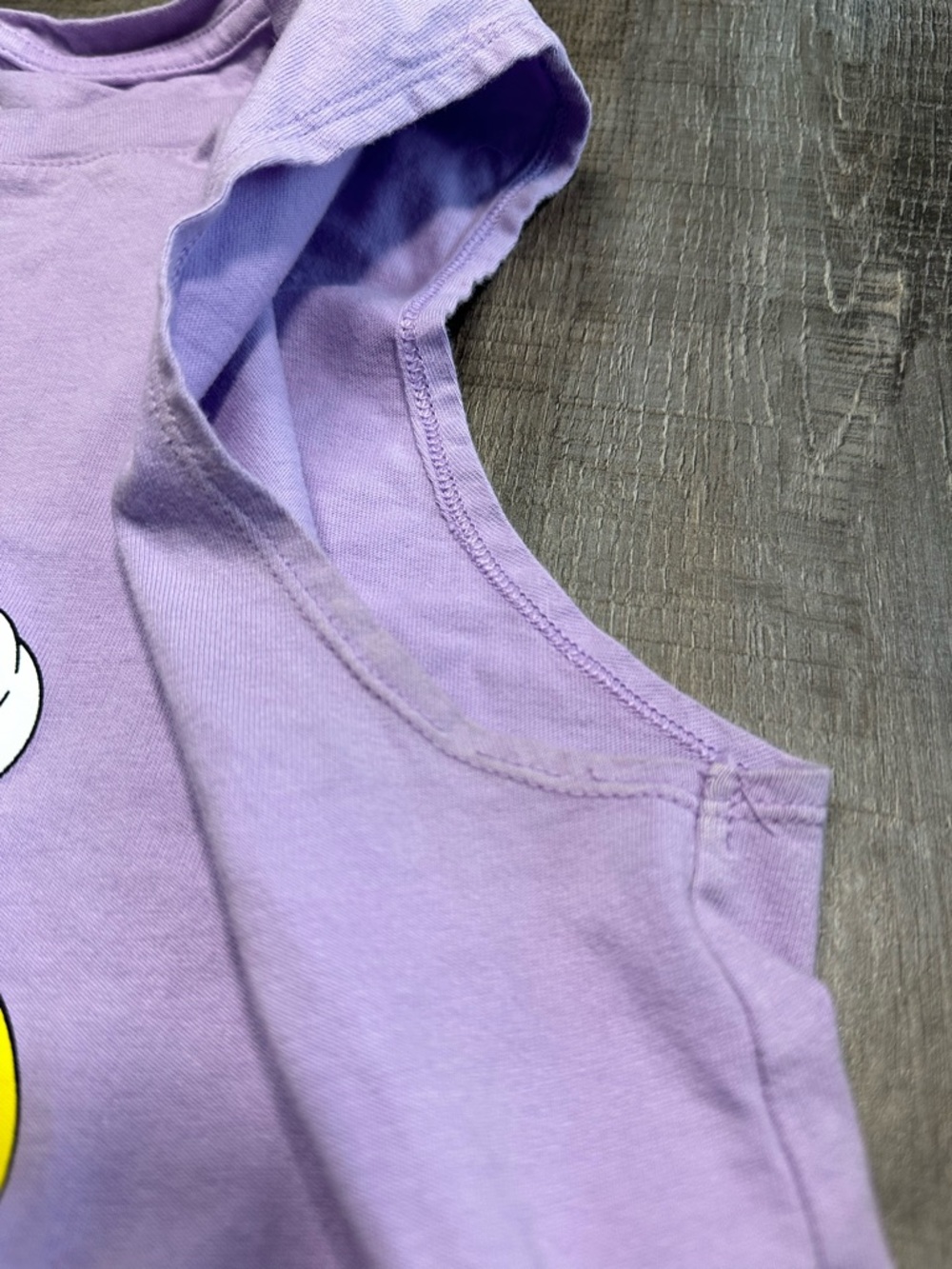Disney Women’s Lavender Mickey Mouse Tank Top with Bright Mickey Mouse Graphic L - Picture 5 of 9